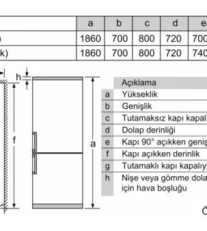 Profilo BD3055WEVN Buzdolabı