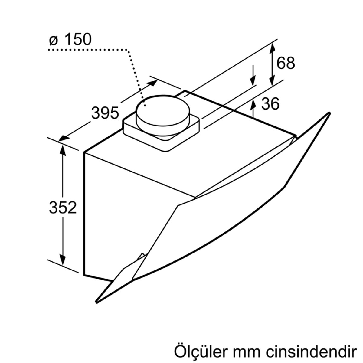 Profilo DVE6G560 Ankastre Davlumbaz