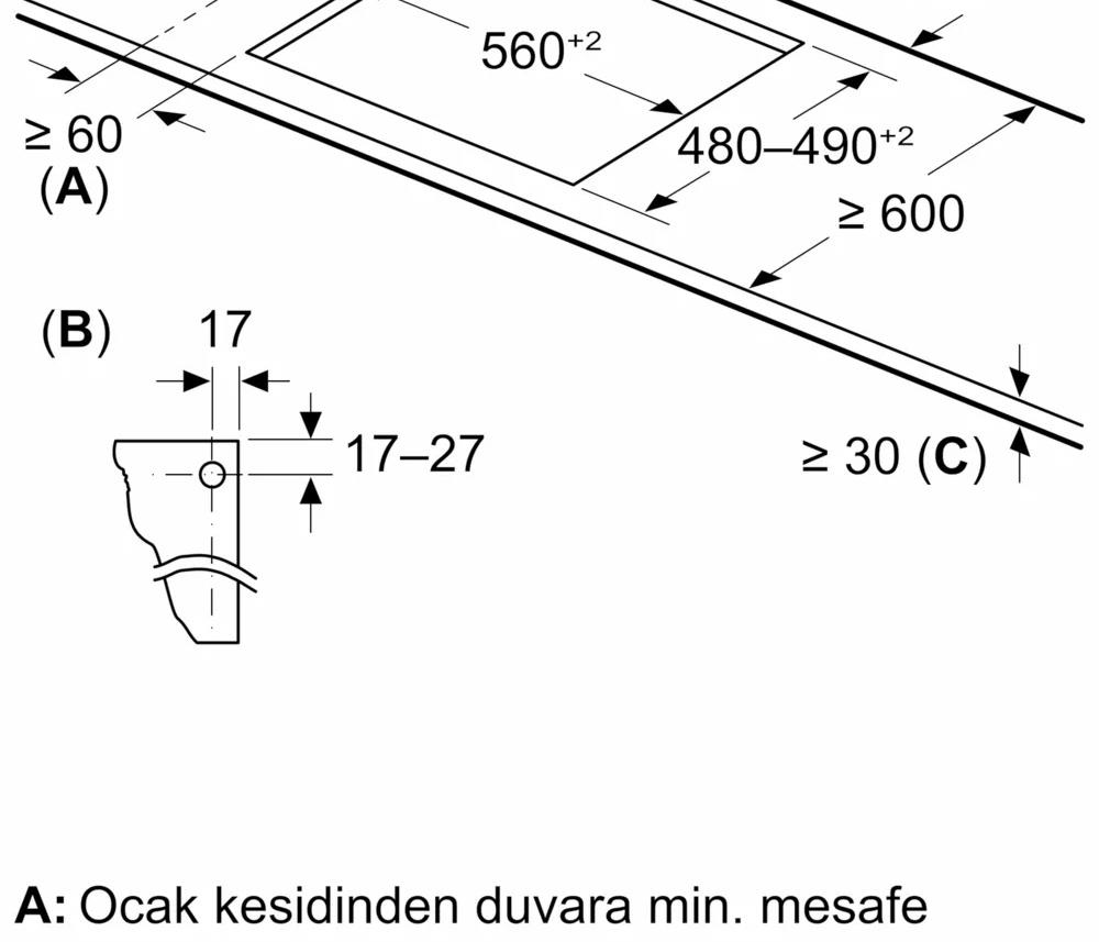 Profilo OE36P9P10D Ankastre Ocak