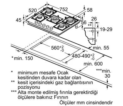 Profilo ON28Q9P10D Ankastre Ocak