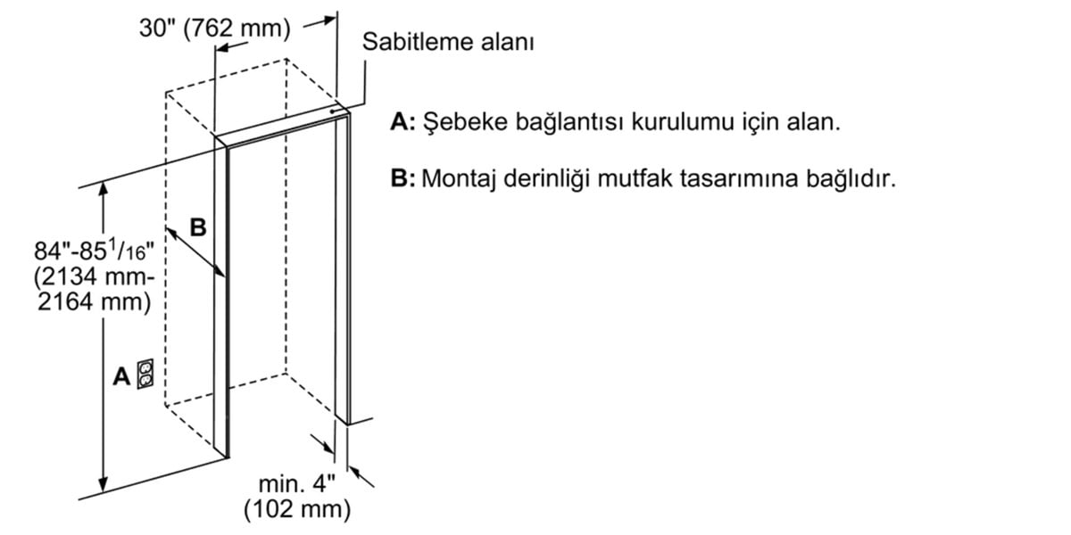 Siemens CI30RP02 Ankastre Buzdolabı
