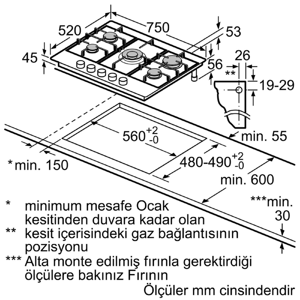 Siemens EC7A5RB90 Ankastre Ocak