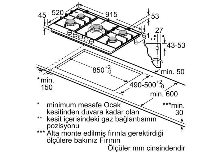 Siemens EC9A5RB90 Ankastre Çelik Ocak