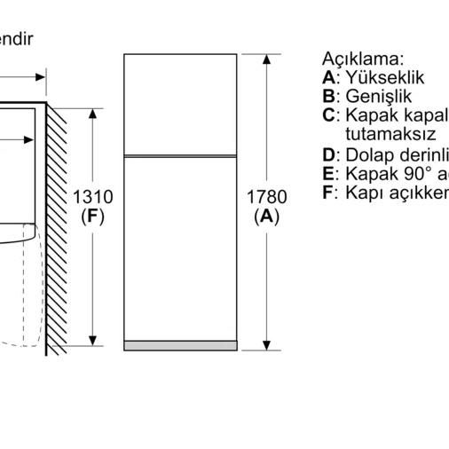 Siemens KD43NNWE0N Buzdolabı