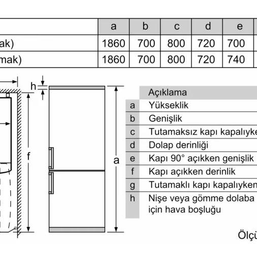 Siemens KG55NVIE0N Buzdolabı