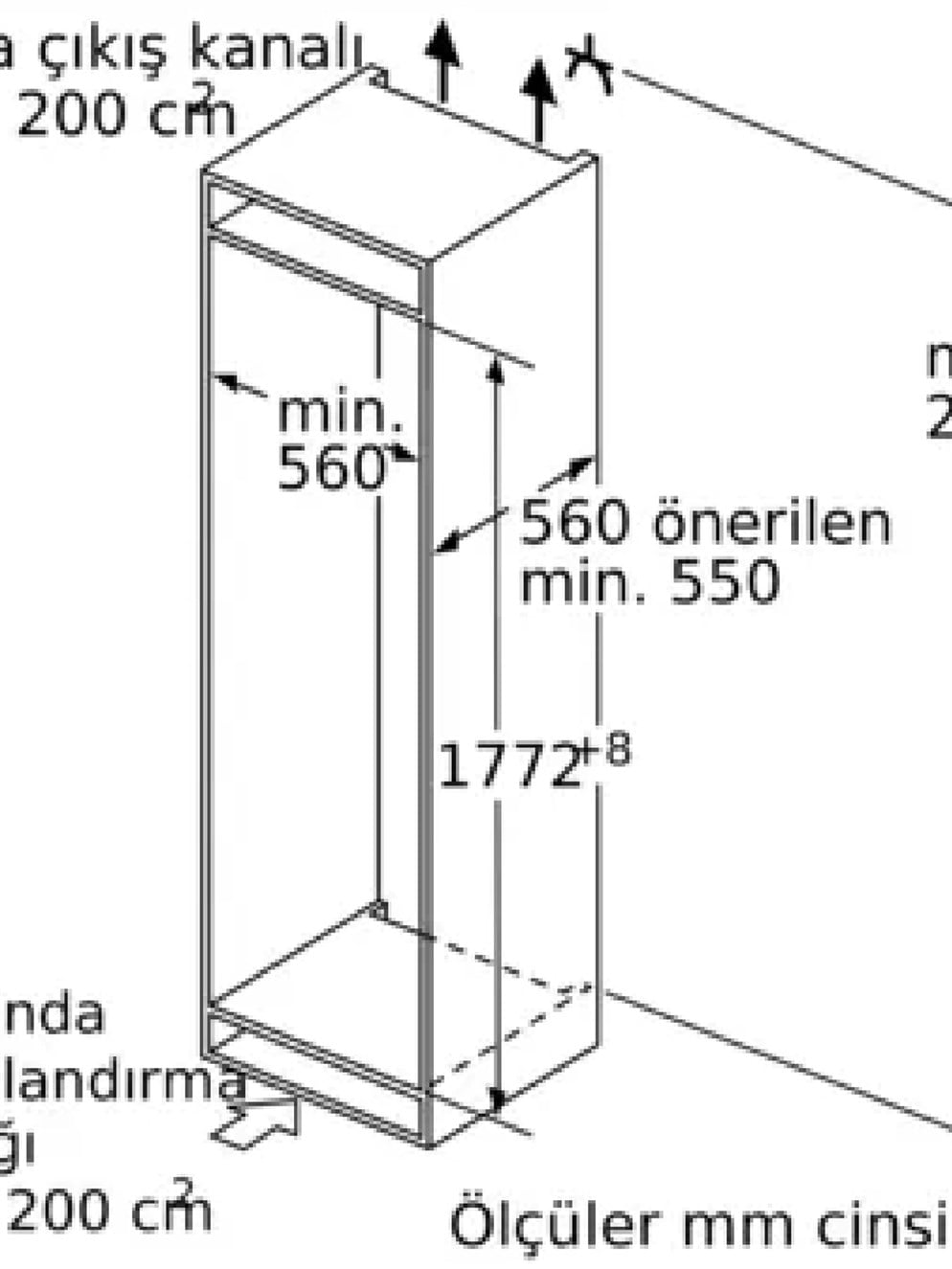 Siemens KI82LADE0 Ankastre Buzdolabı