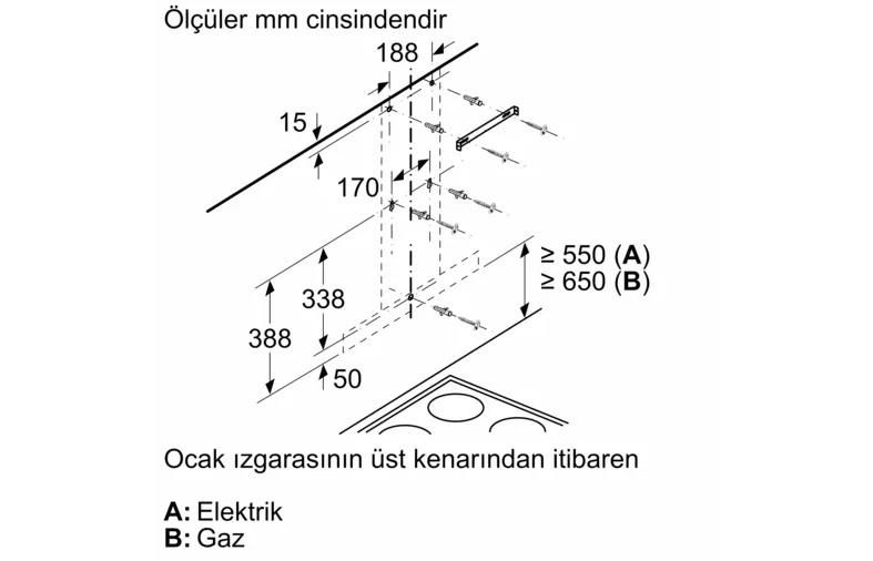 Siemens LC67BBK00T Davlumbaz