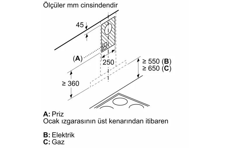 Siemens LC67BBK00T Davlumbaz