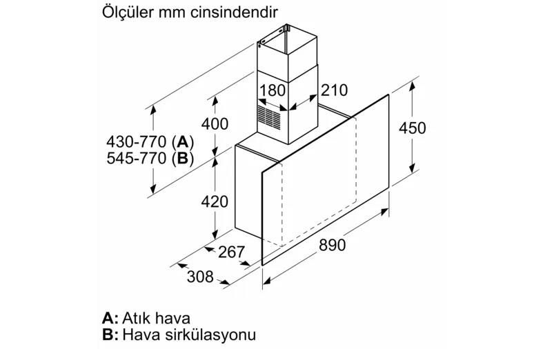 Siemens LC95FCJ00T Davlumbaz