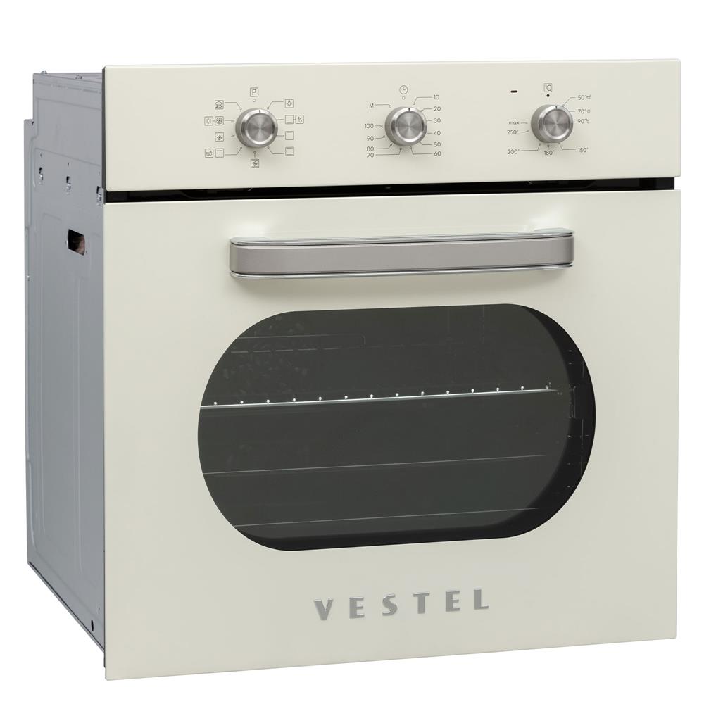 Vestel AF-6682 Retro Bej Ankastre Fırın