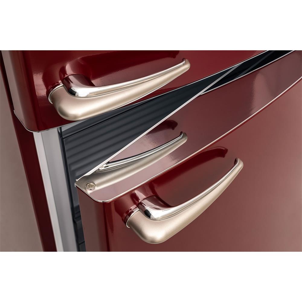 Vestel RETRO NFK52211 BORDO Retro Kombi Buzdolabı