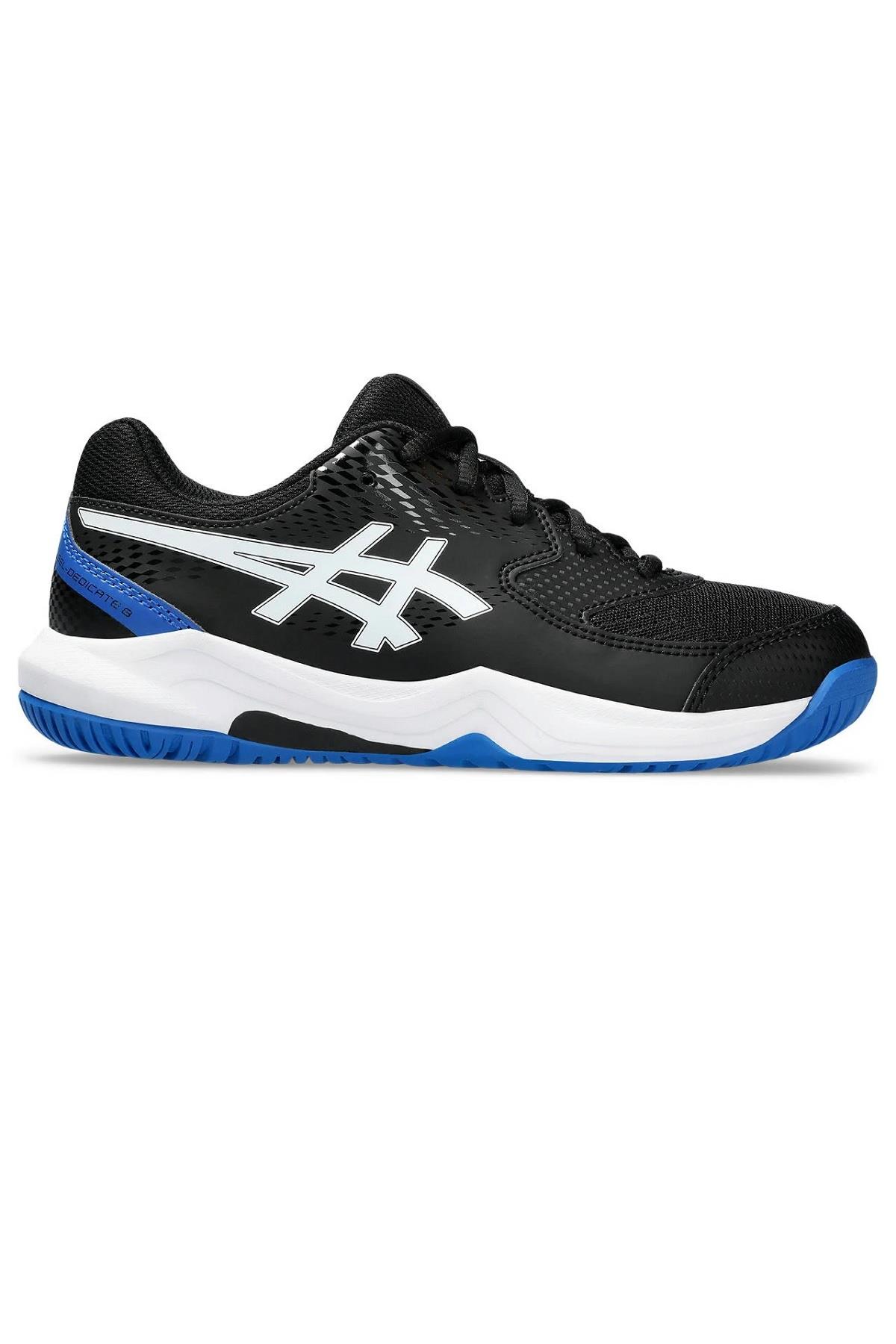 Asics Asics Gel Dedicate 8 GS Siyah Mavi Çocuk Tenis Ayakkabısı