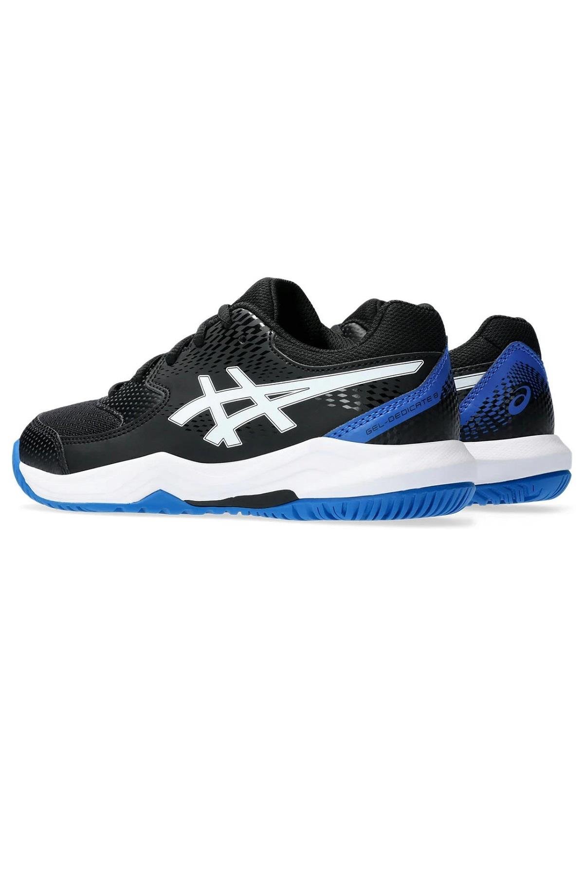 Asics Asics Gel Dedicate 8 GS Siyah Mavi Çocuk Tenis Ayakkabısı