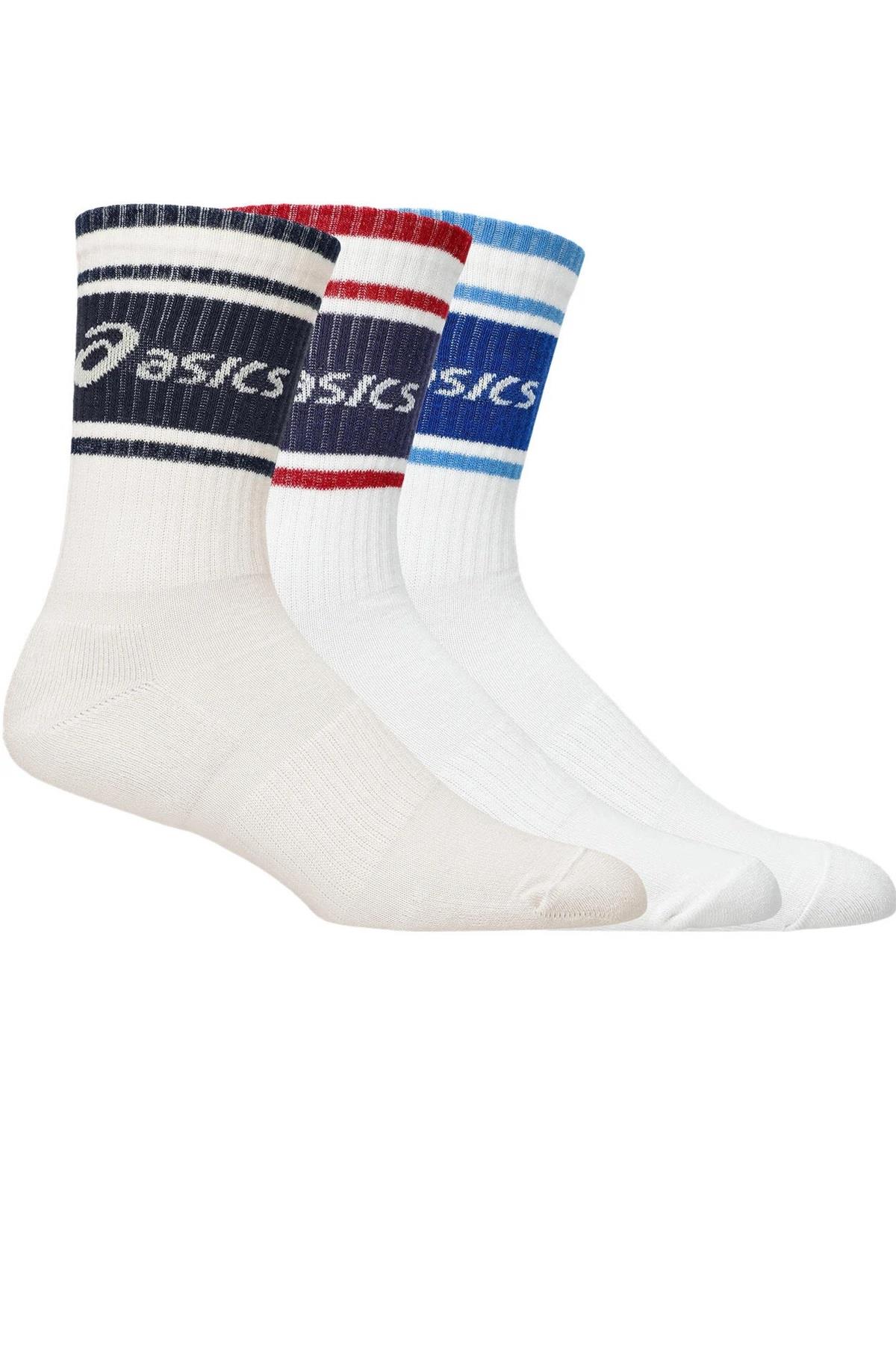 Asics Asics 3 Pack Logo Crew Renkli 3lü Tenis Çorabı