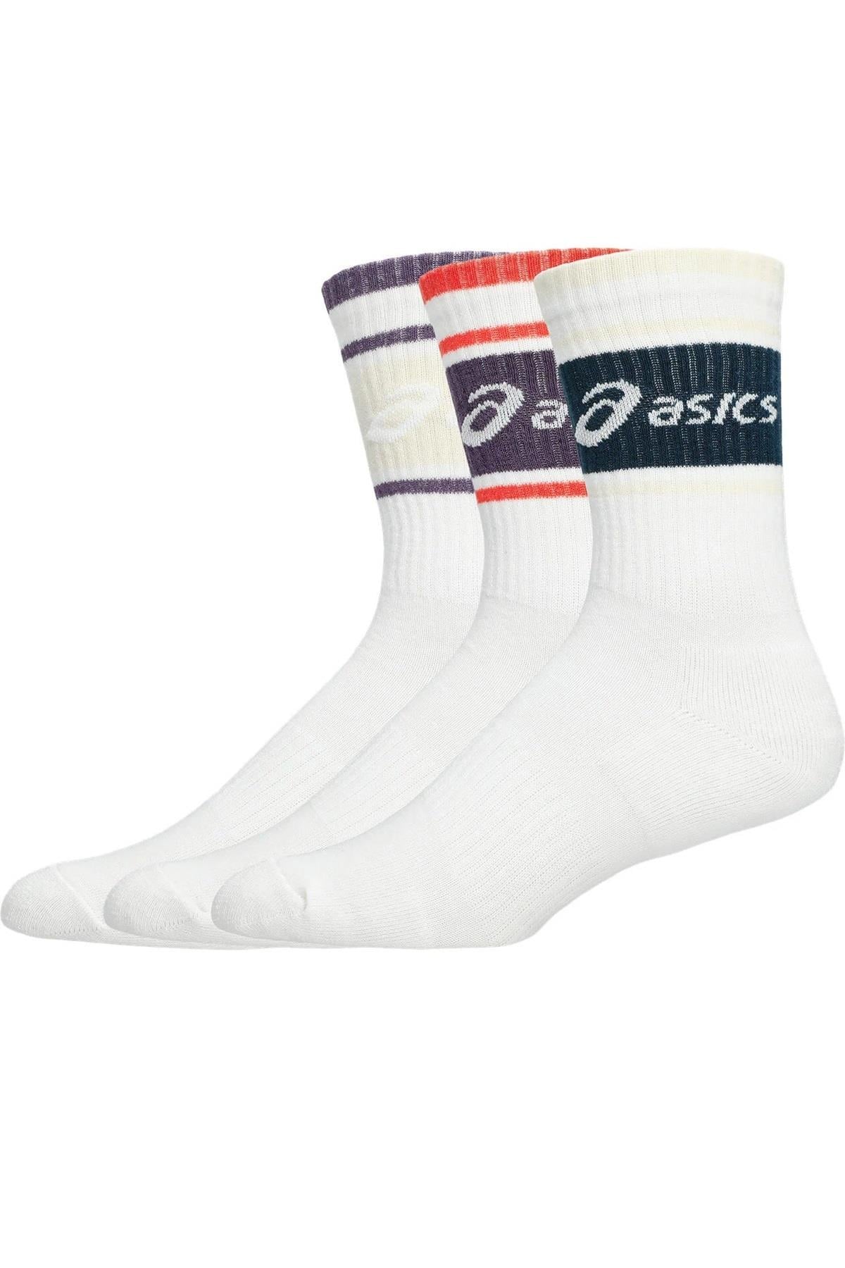 Asics Asics 3 Pack Logo Crew Renkli 3lü Tenis Çorabı