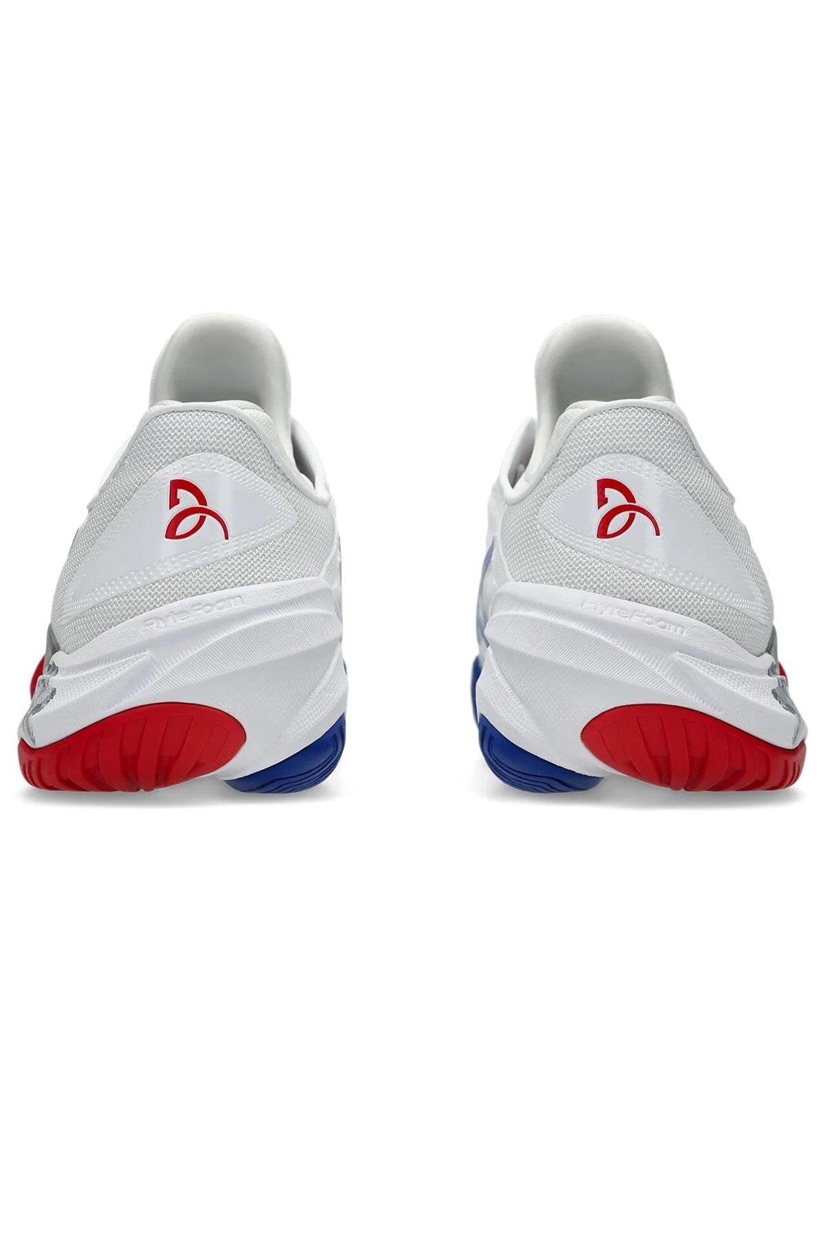 Asics Asics Court FF 3 Novak Beyaz Mavi Erkek Tenis Ayakkabısı