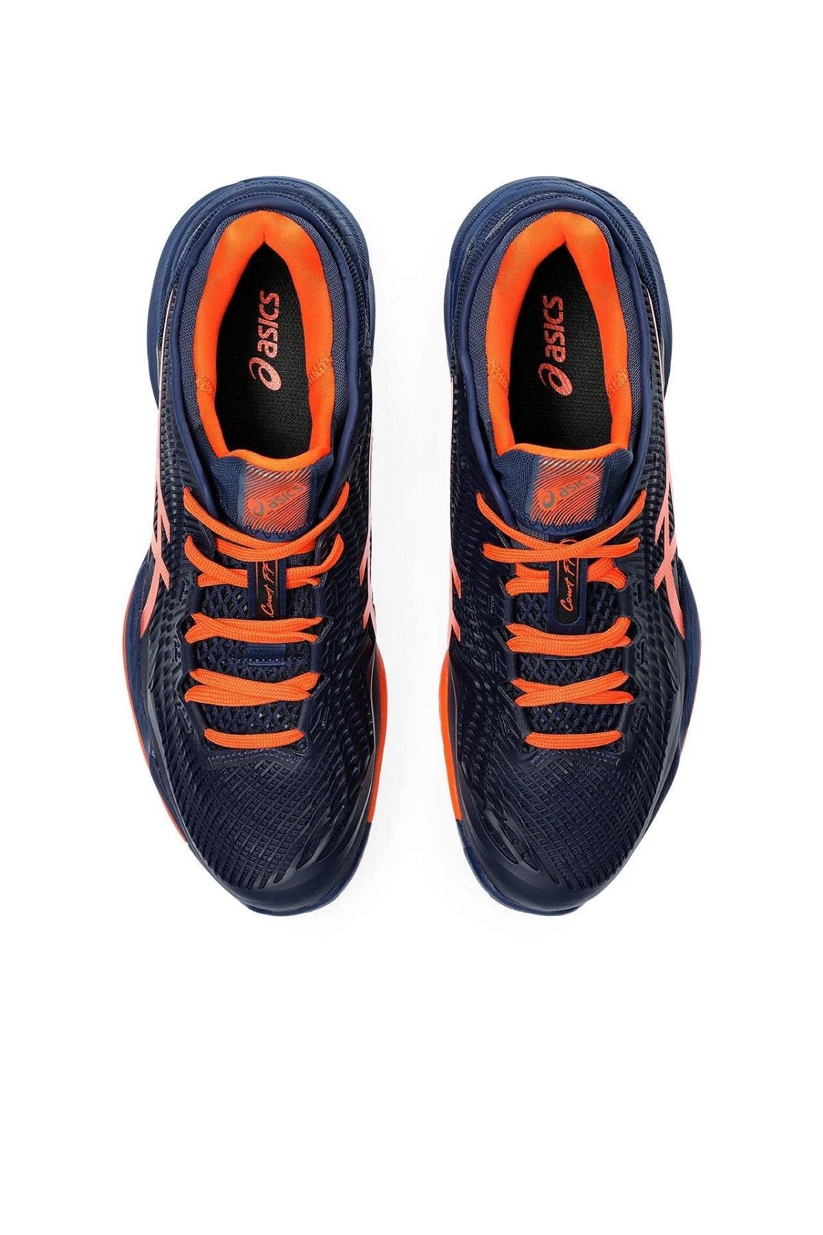 Asics Asics Court FF 3 Lacivert Turuncu Erkek Tenis Ayakkabısı