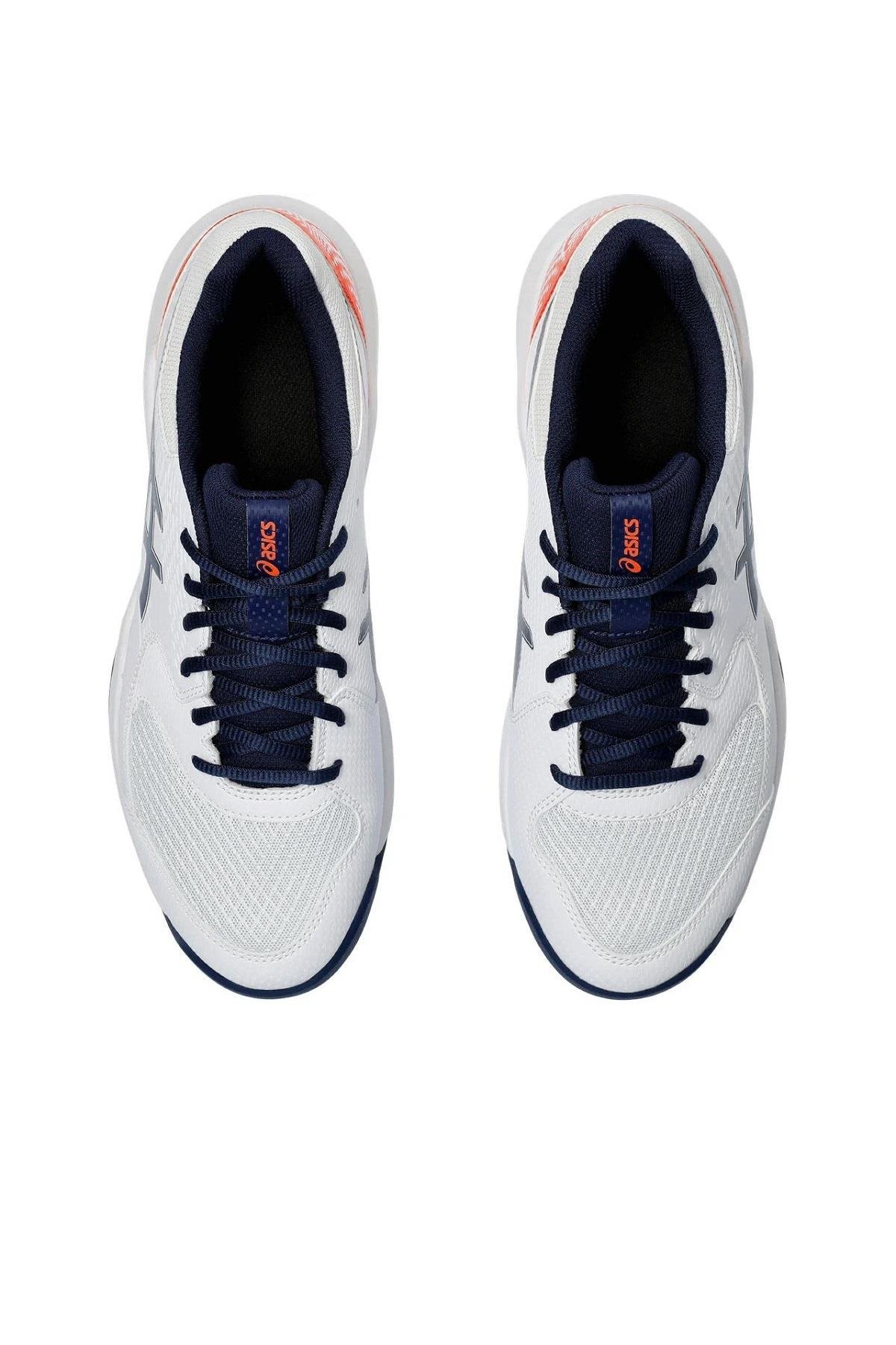 Asics Asics Gel-Dedicate 8 Beyaz Turuncu Erkek Tenis Ayakkabısı