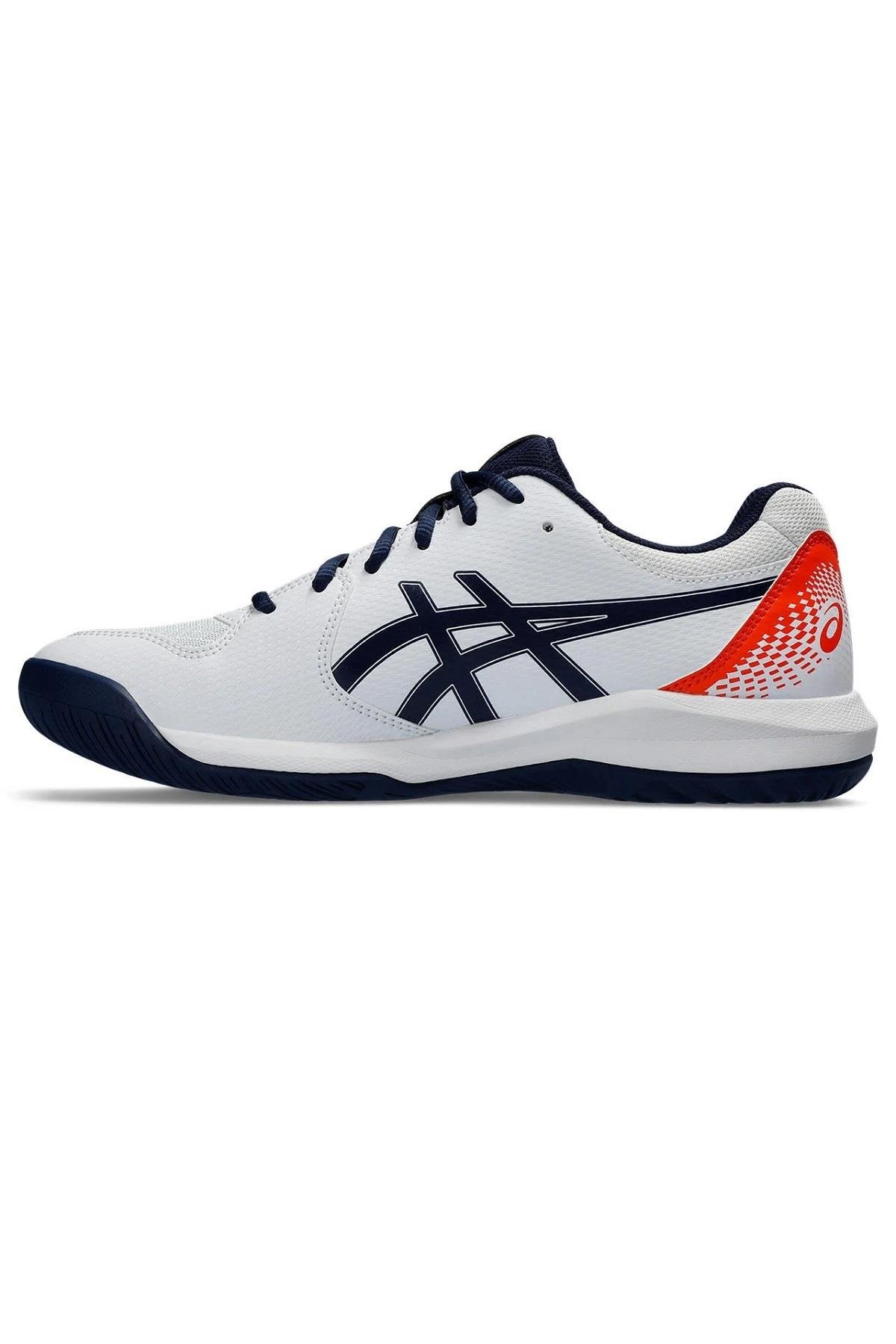 Asics Asics Gel-Dedicate 8 Beyaz Turuncu Erkek Tenis Ayakkabısı