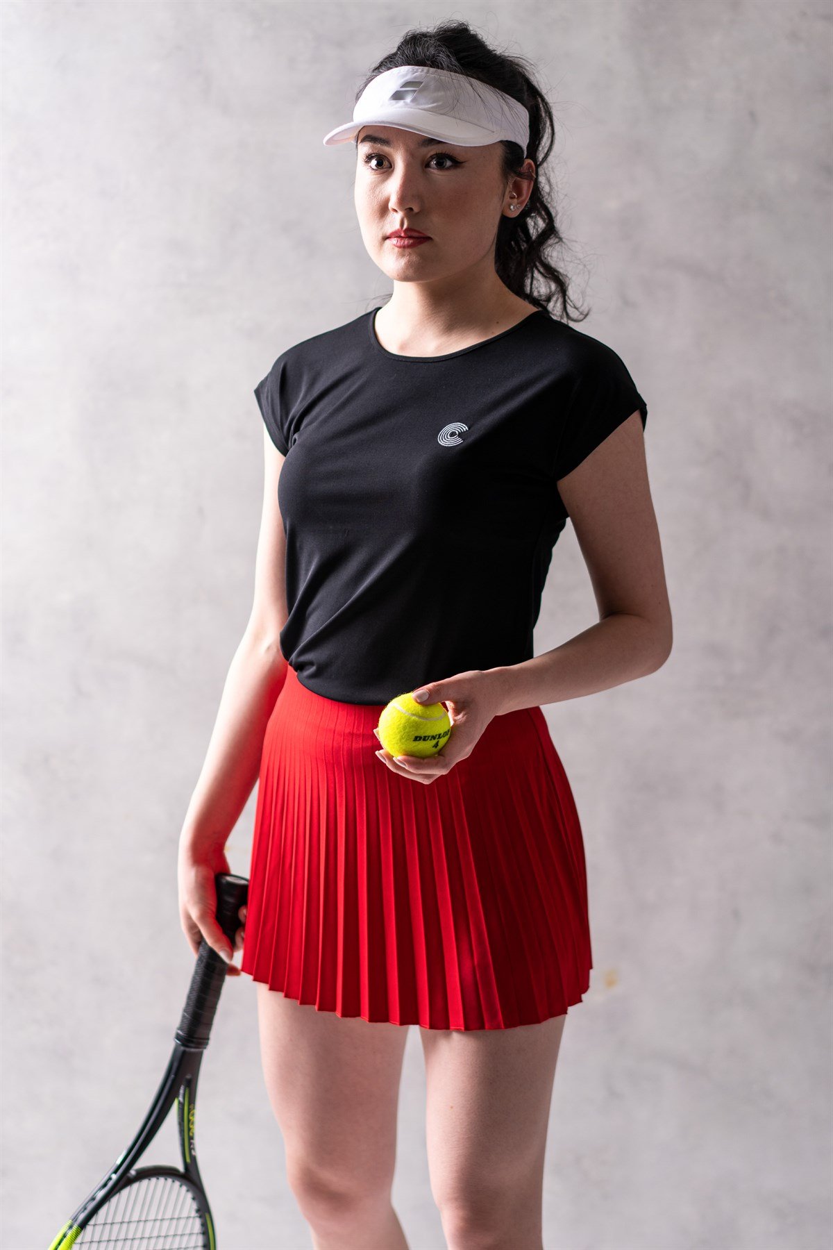 Courtmax Courtmax Pileli Kırmızı Tenis Eteği
