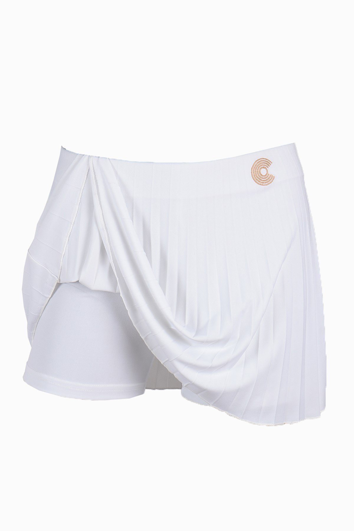 Courtmax COURTMAX PİLELİ ROYAL BEYAZ GENÇ KIZ TENİS ETEĞİ 