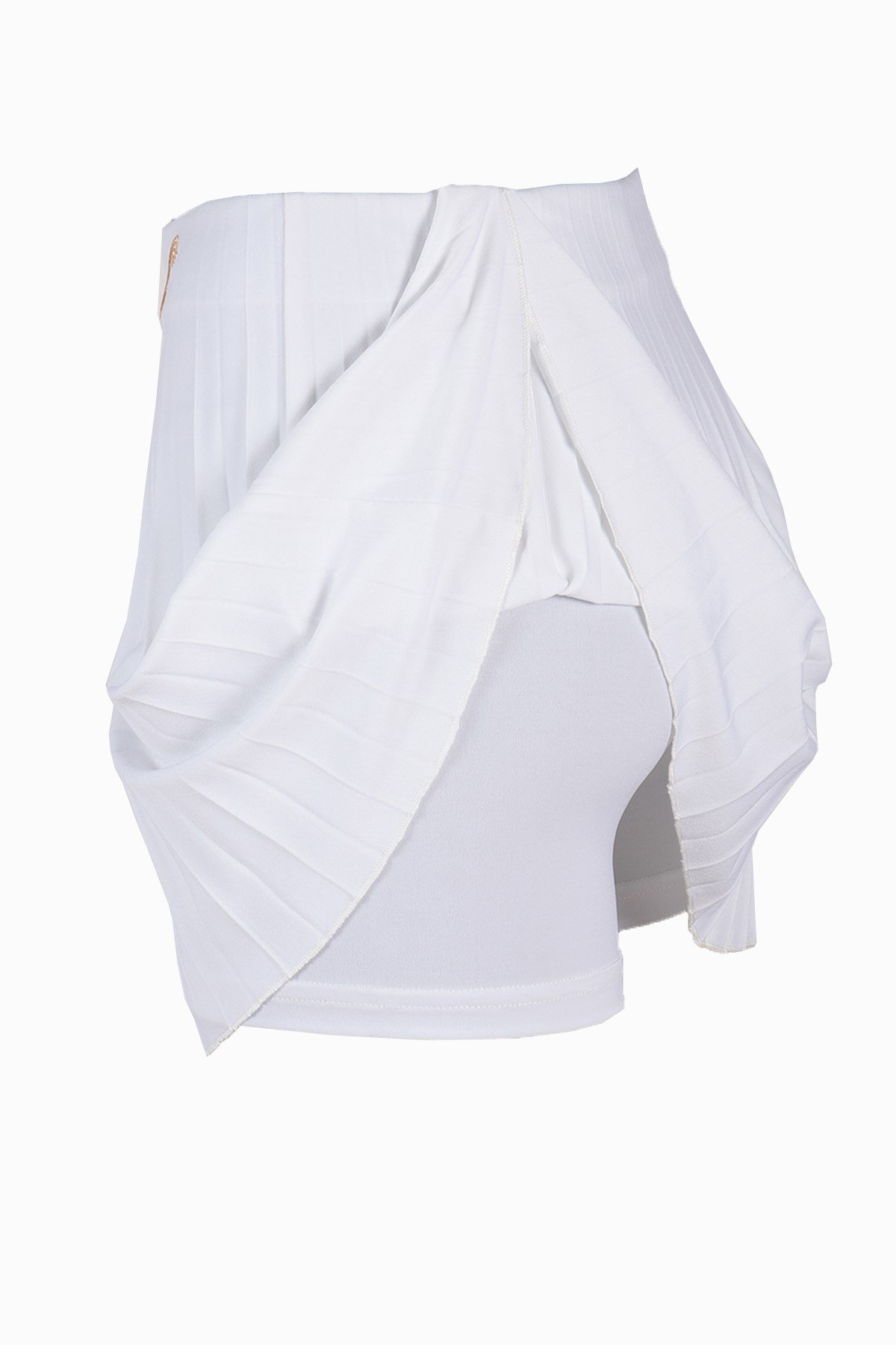 Courtmax COURTMAX PİLELİ ROYAL BEYAZ GENÇ KIZ TENİS ETEĞİ 