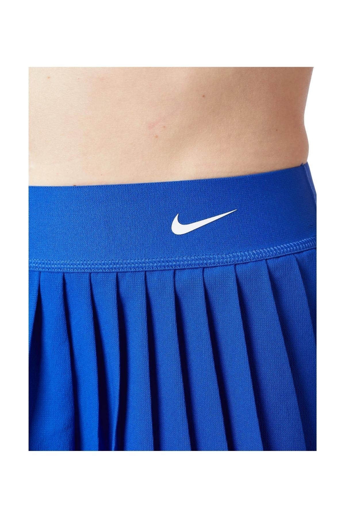 Nike Nike Victory Mavi Pileli Kadın Tenis Eteği