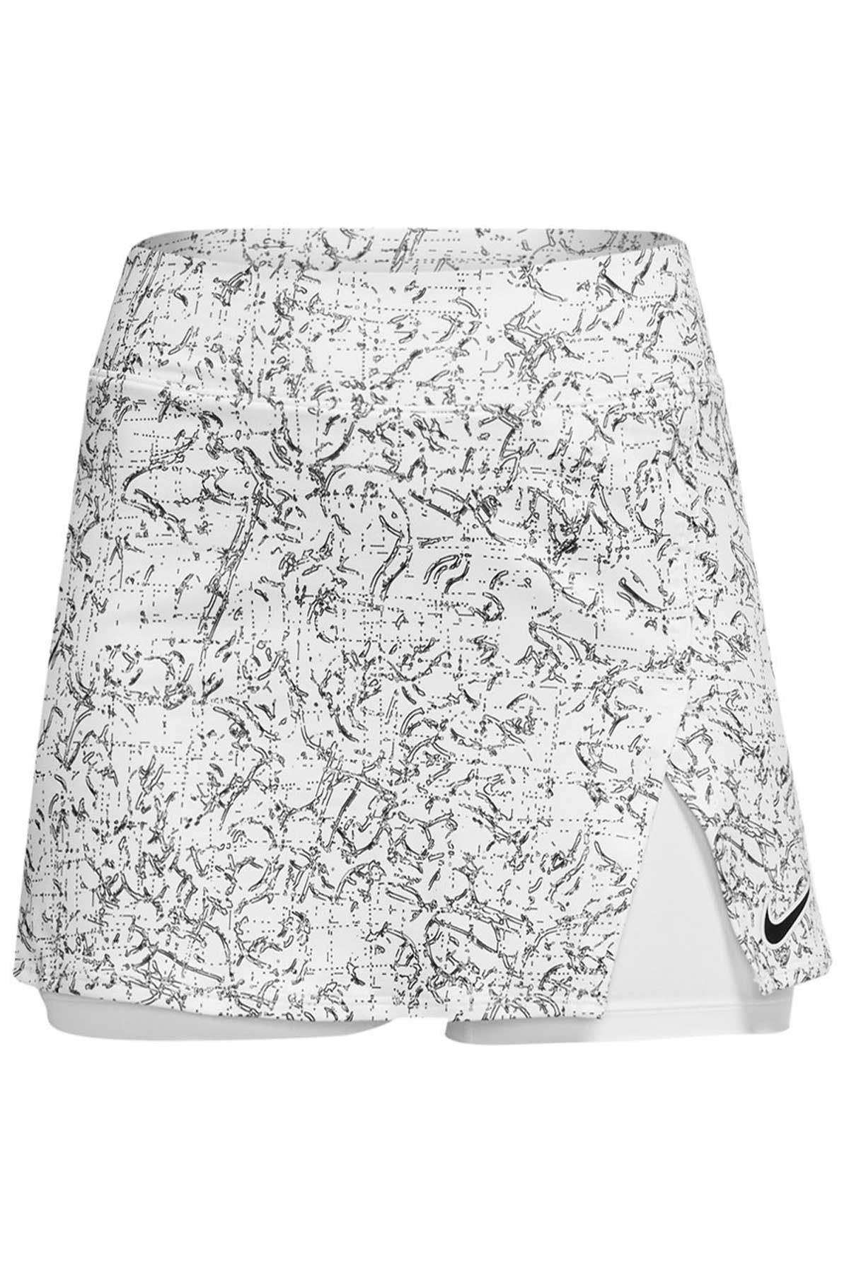Nike Nike Women Court Victory Baskılı Beyaz Tenis Eteği
