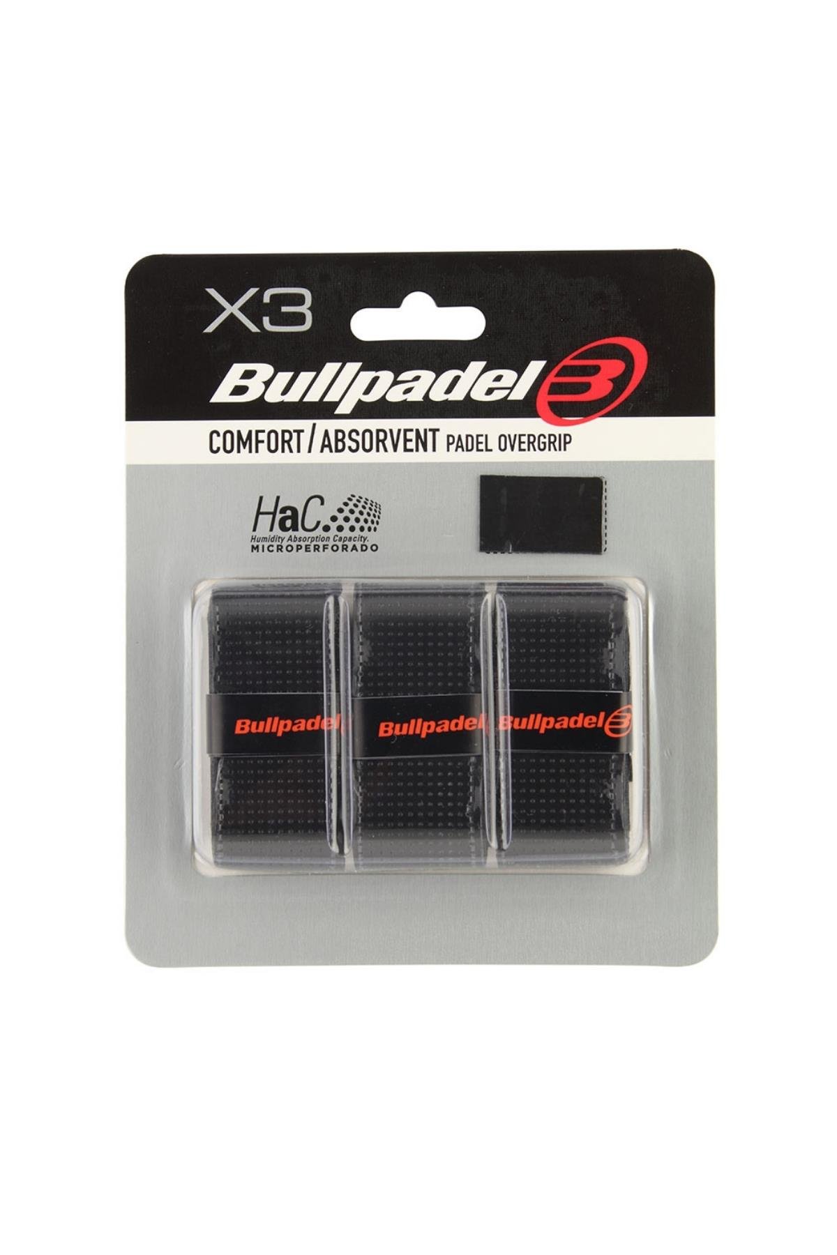 Bullpadel Bullpadel Comfort Absorvent Padel Raket Overgrip 3lü Siyah