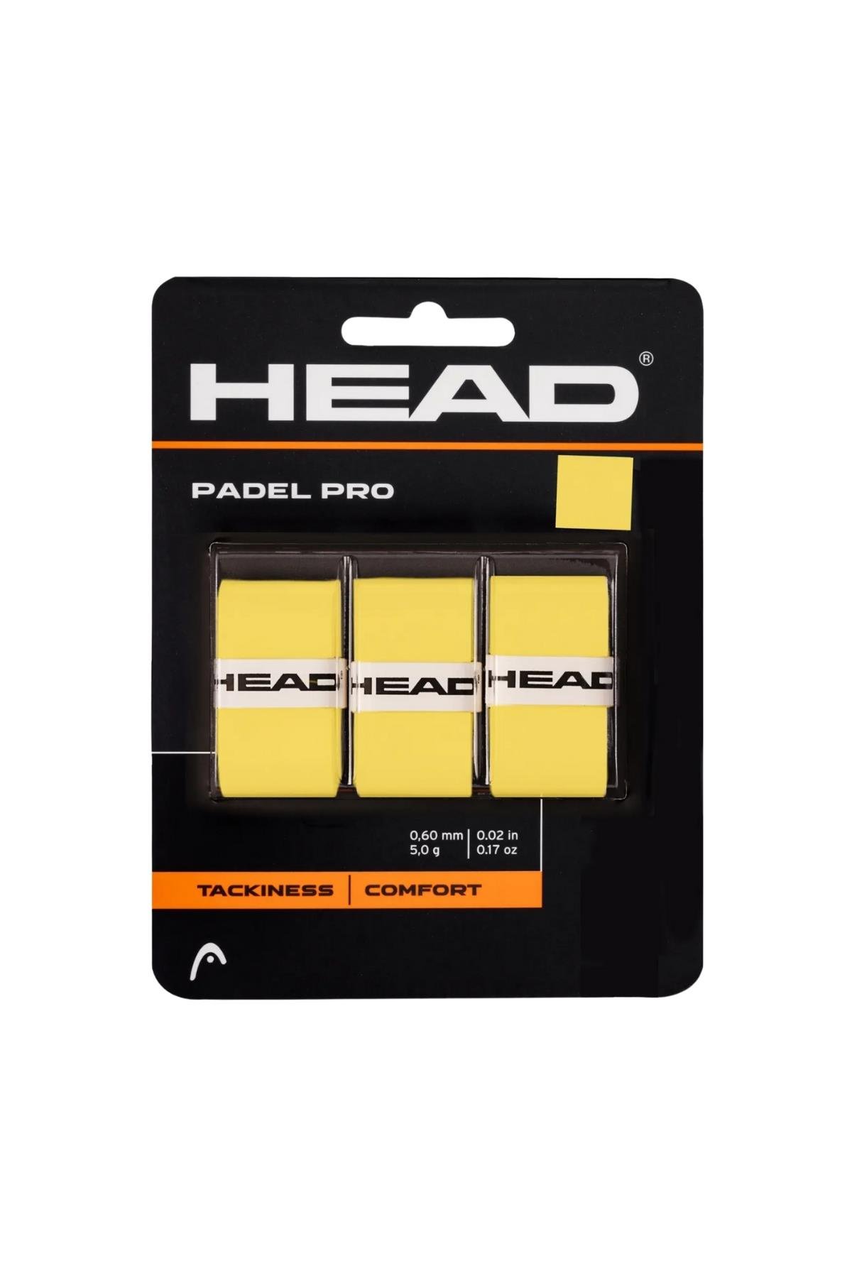 Head Head Padel Pro Padel Raket Overgrip Sarı 3lü 
