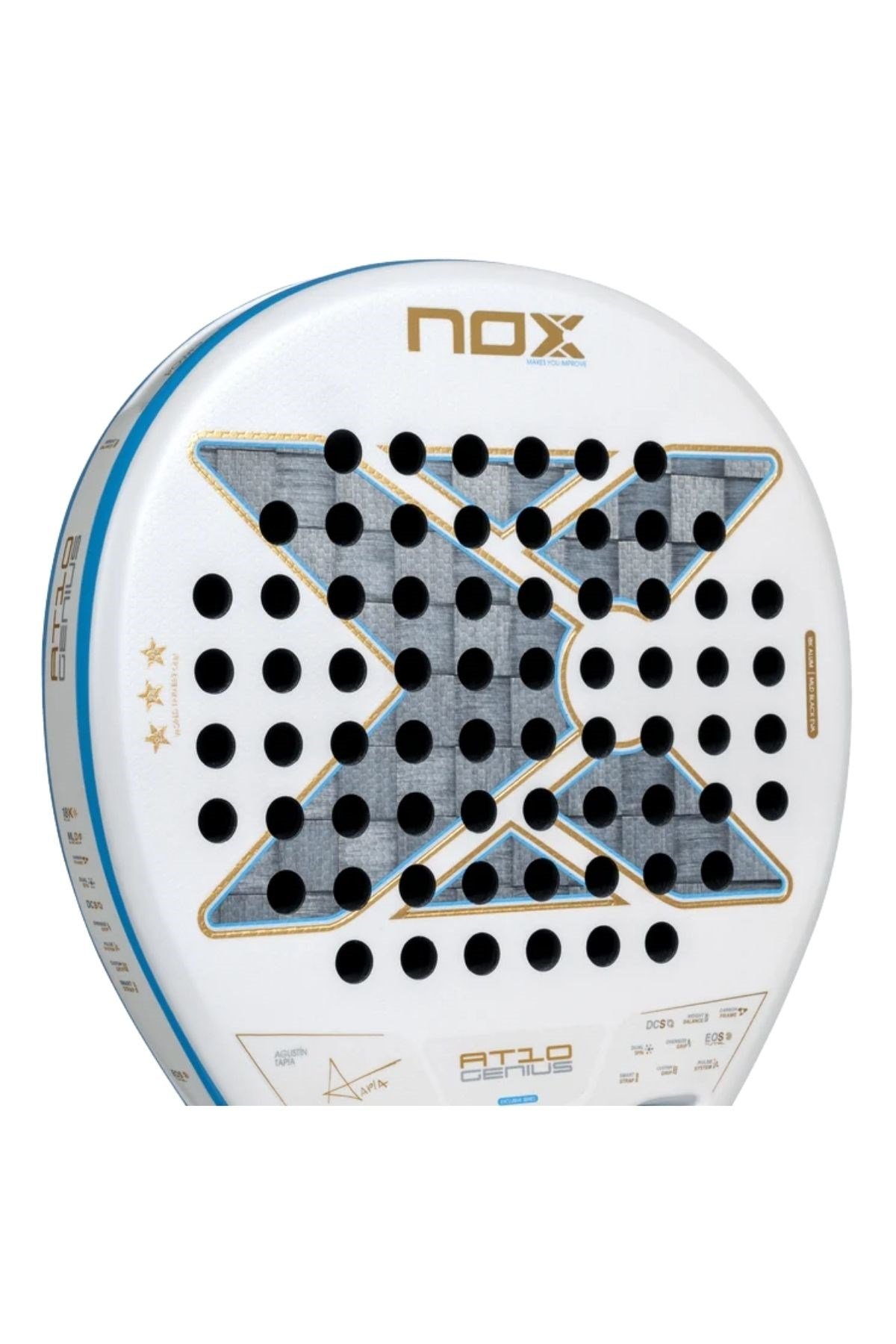 NOX Nox AT10 Genius 18K Alum Buenos Aires Exclusive Edition 360-375 gr Padel Tenis Raketi