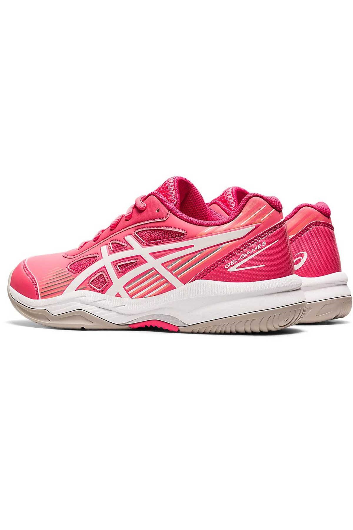 Asics Asics Gel Game 8 Pembe-Beyaz Kadın Tenis Ayakkabısı