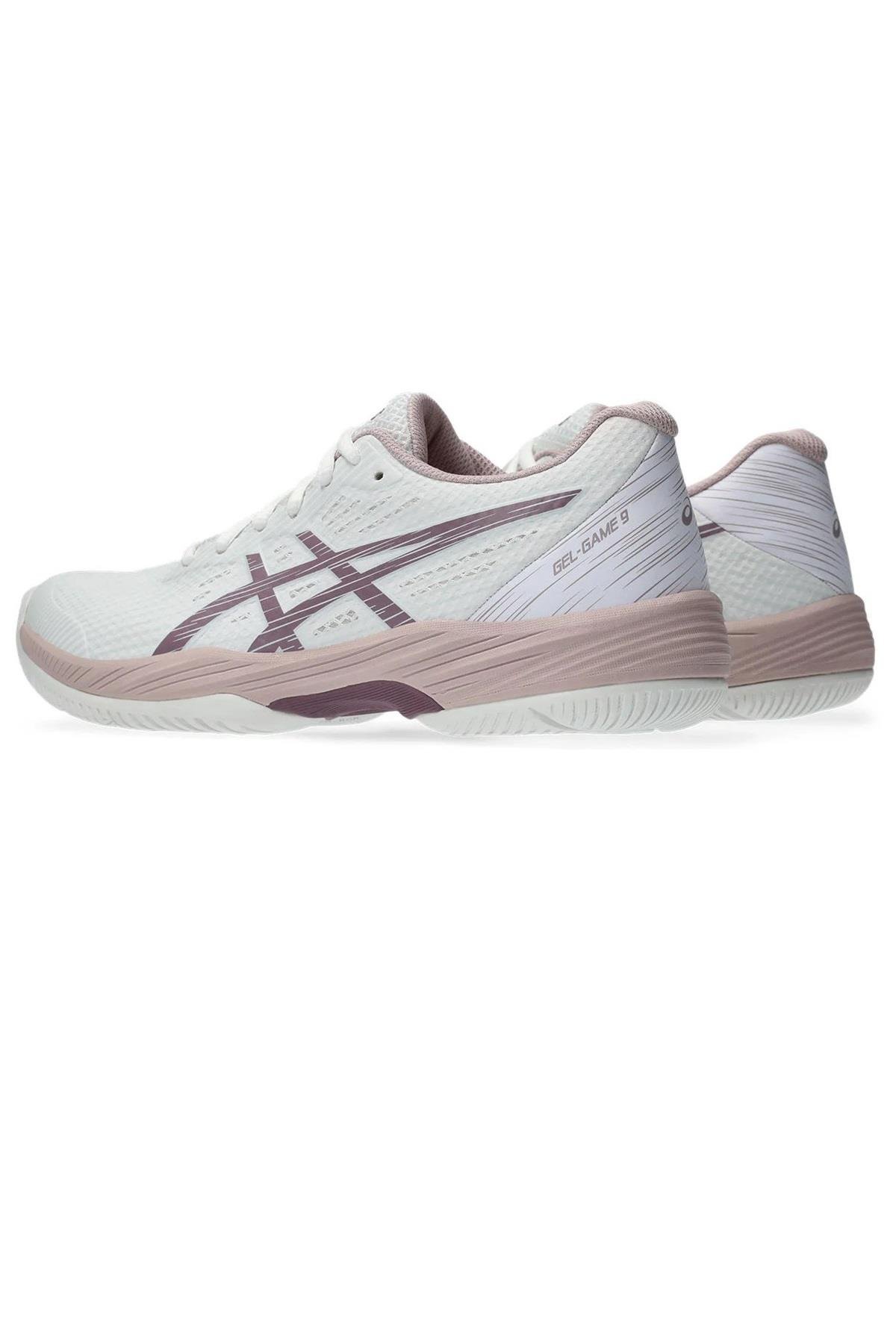 Asics Asics Gel Game 9  Kadın Beyaz Tenis Ayakkabısı