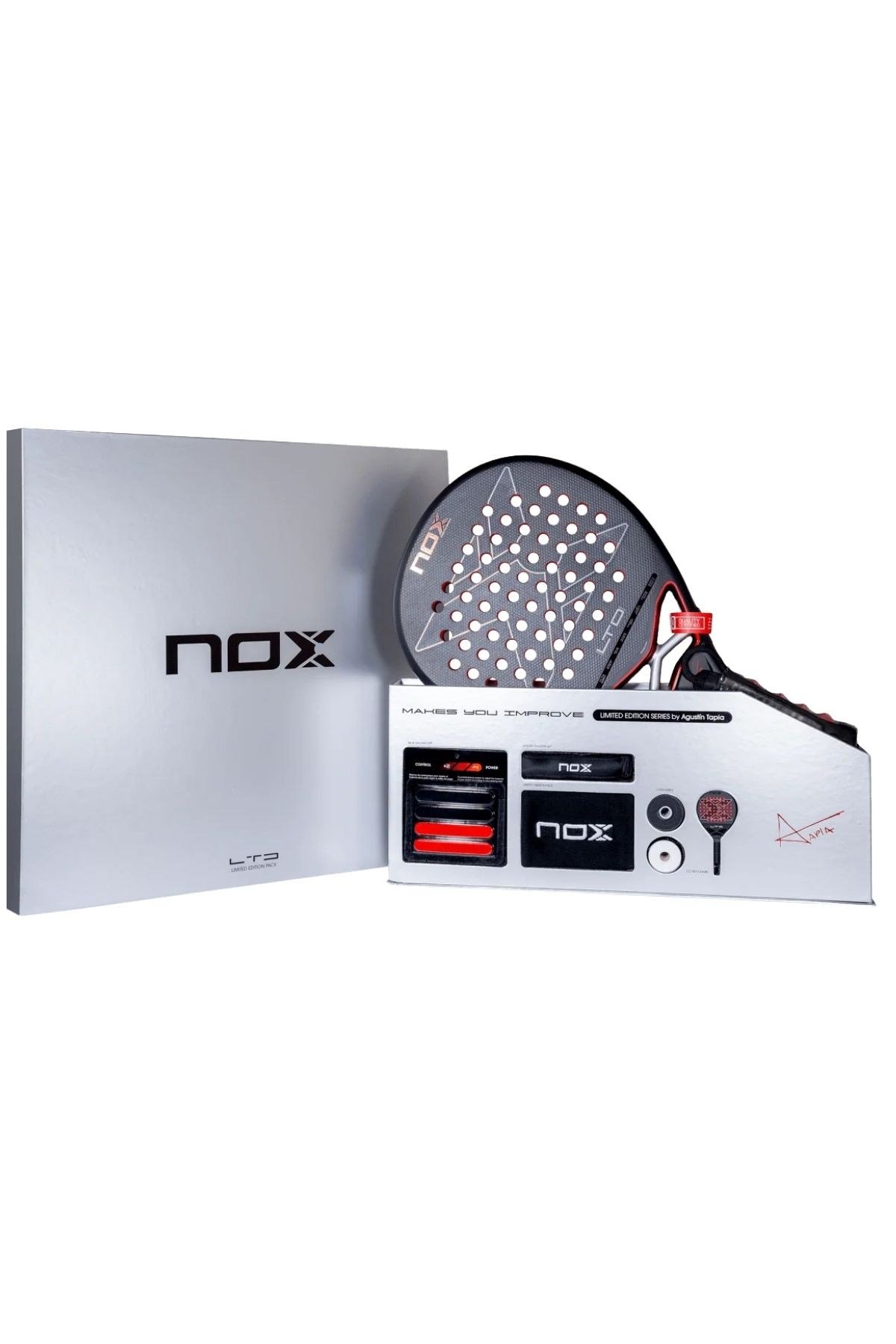 NOX Nox AT10 Genius 12K Xtrem  Limited Editiıon 2026  By Agustin Tapia 360-370 gr Padel Tenis Raketi Seti 