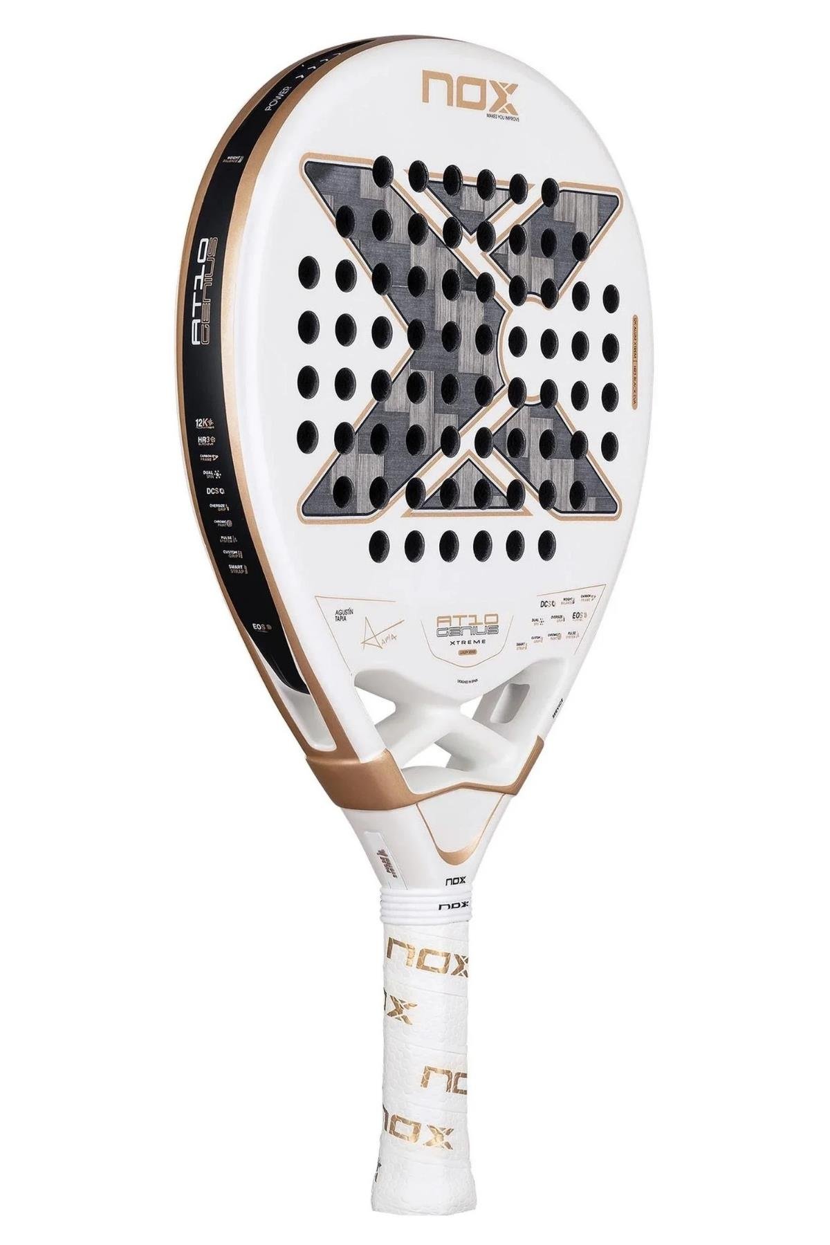 NOX Nox AT10 Genius 12K Alum Xtrem 360-370 gr By Agustin Tapia Padel Tenis Raketi