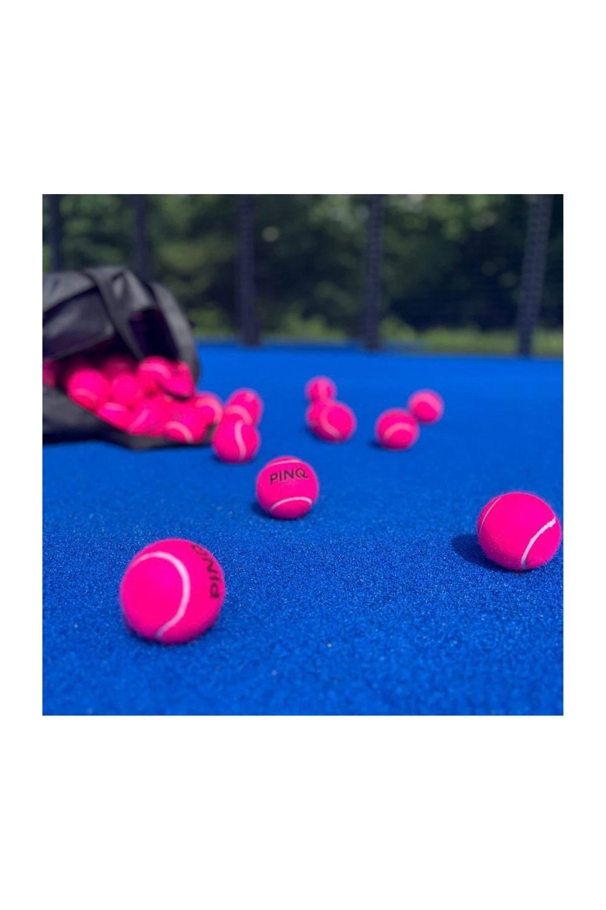 PinkQ  PinQ Pembe 3lü Padel Top