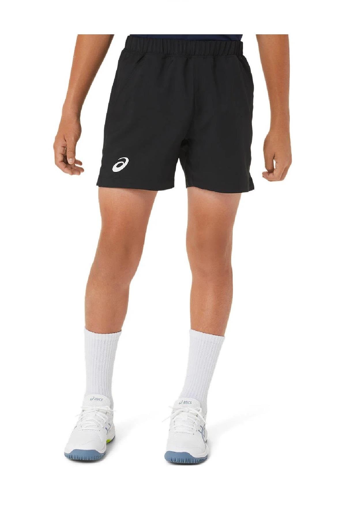 Asics Asics Erkek Çocuk Siyah Tenis Şortu