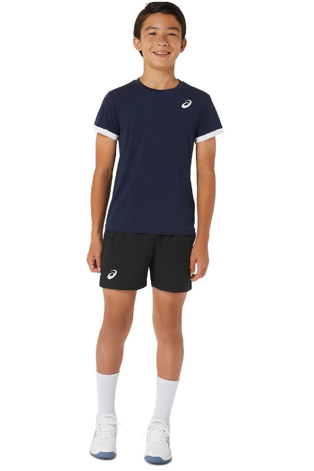 Asics Asics Erkek Çocuk Siyah Tenis Şortu