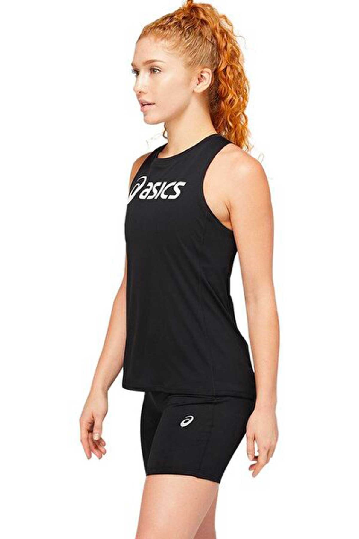 Asics Asics Core Asics Tank Siyah Tenis Kolsuz Tshirt