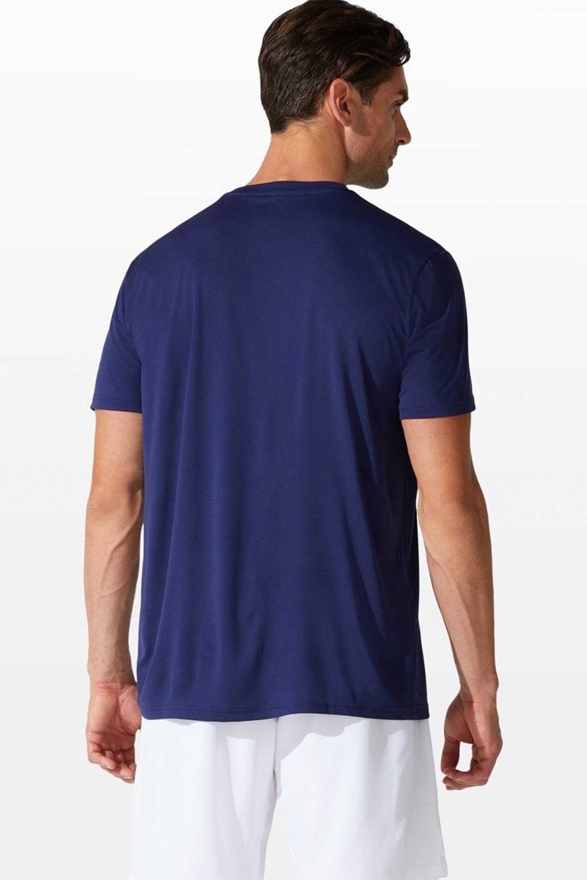 Asics & Onitsuka Tiger Asics Court M Spiral Tee Lacivert Erkek Tenis Tişört