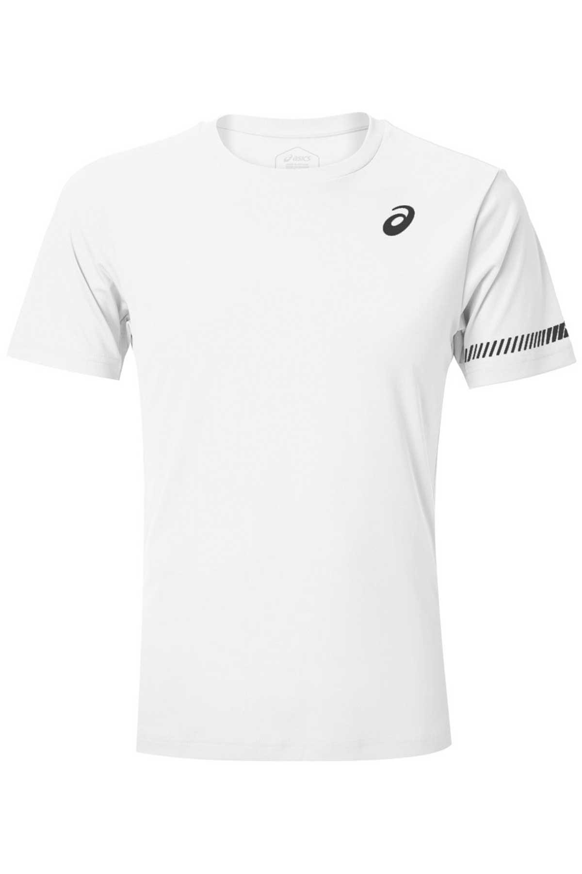 Asics & Onitsuka Tiger Asics Court M SS Tee Erkek Beyaz Tenis Tişört