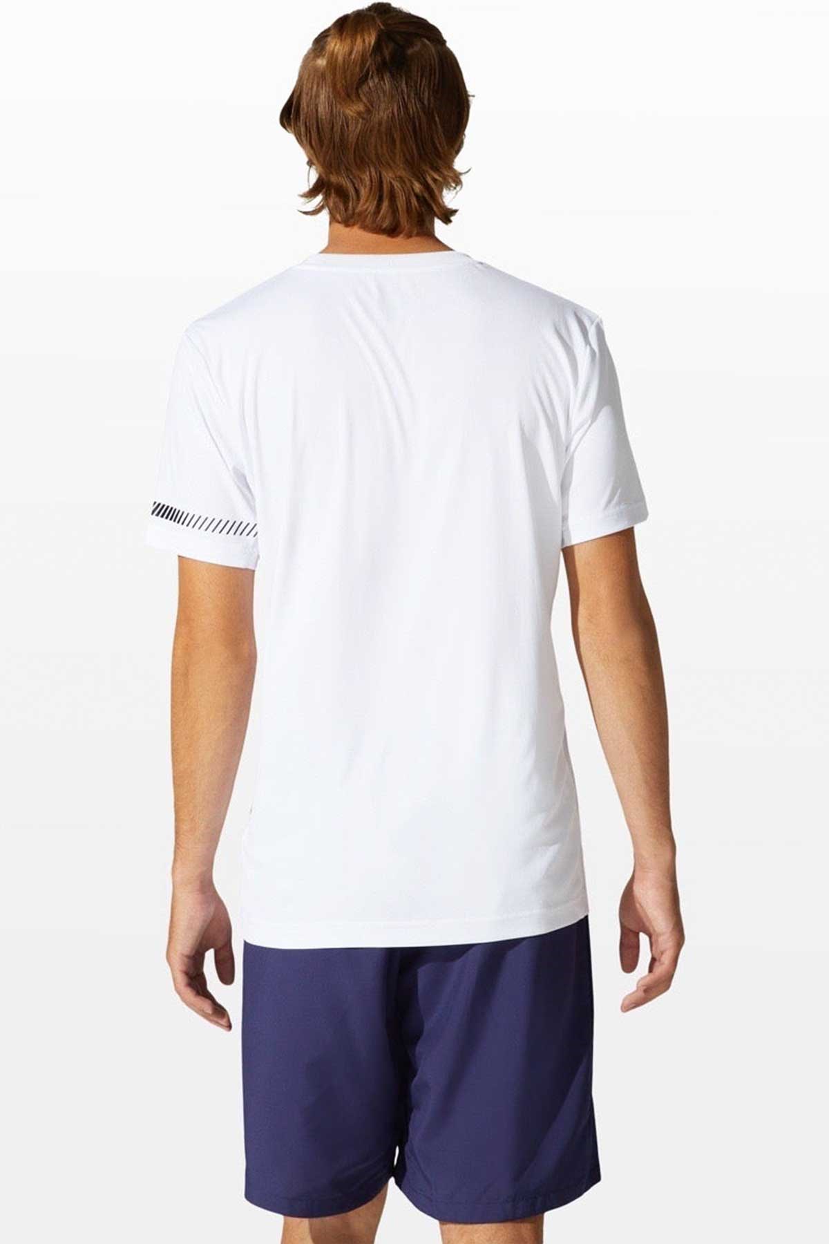 Asics & Onitsuka Tiger Asics Court M SS Tee Erkek Beyaz Tenis Tişört