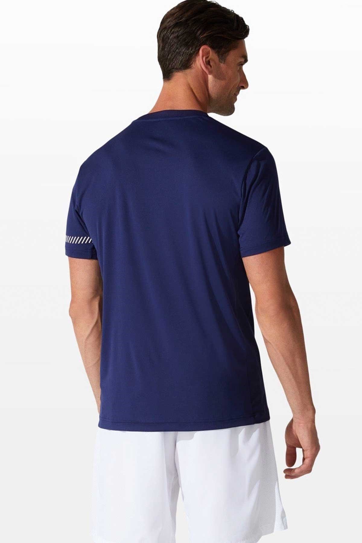 Asics & Onitsuka Tiger Asics Court M SS TEE Erkek Lacivert Tenis Tişört