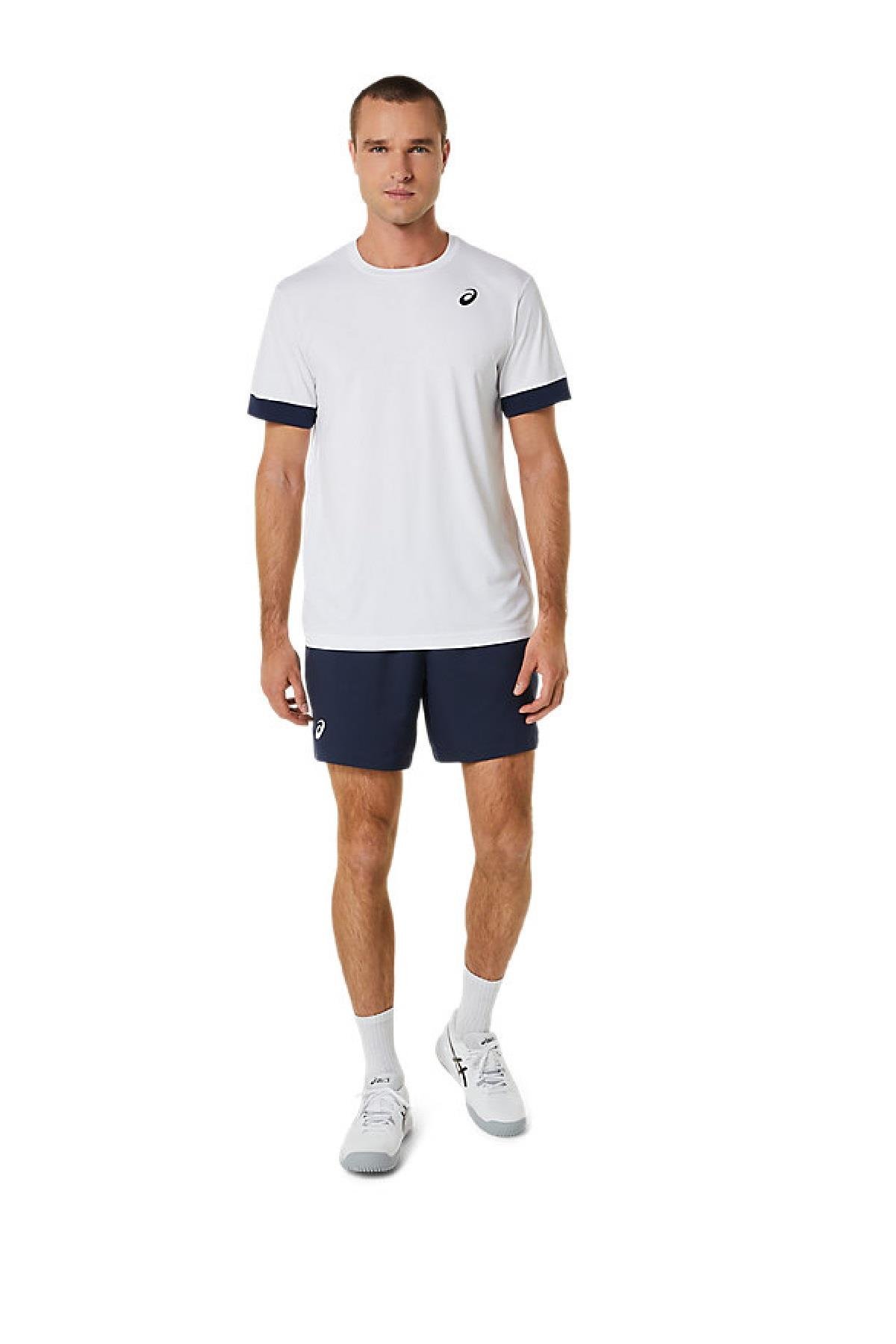 Asics Asics Court SS Top Erkek Beyaz Tenis Tişört
