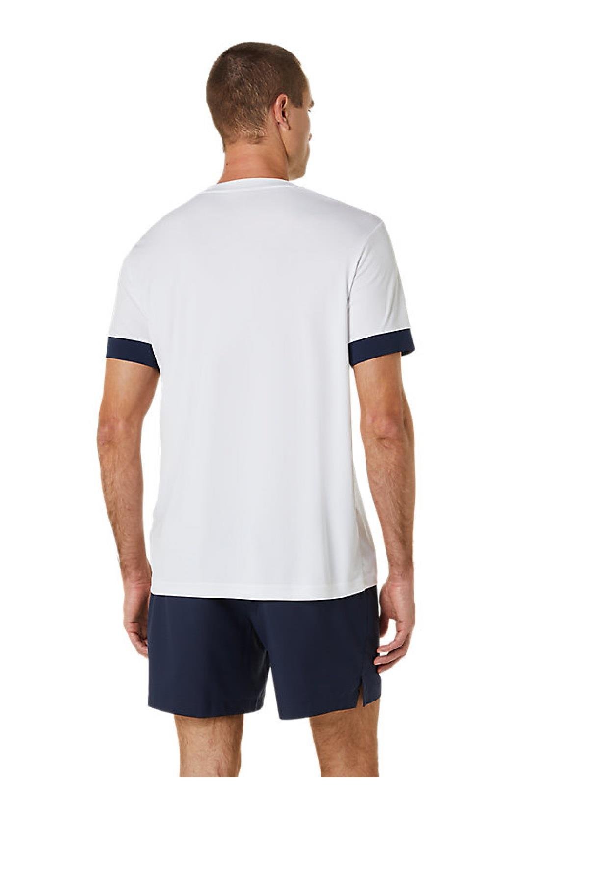 Asics Asics Court SS Top Erkek Beyaz Tenis Tişört