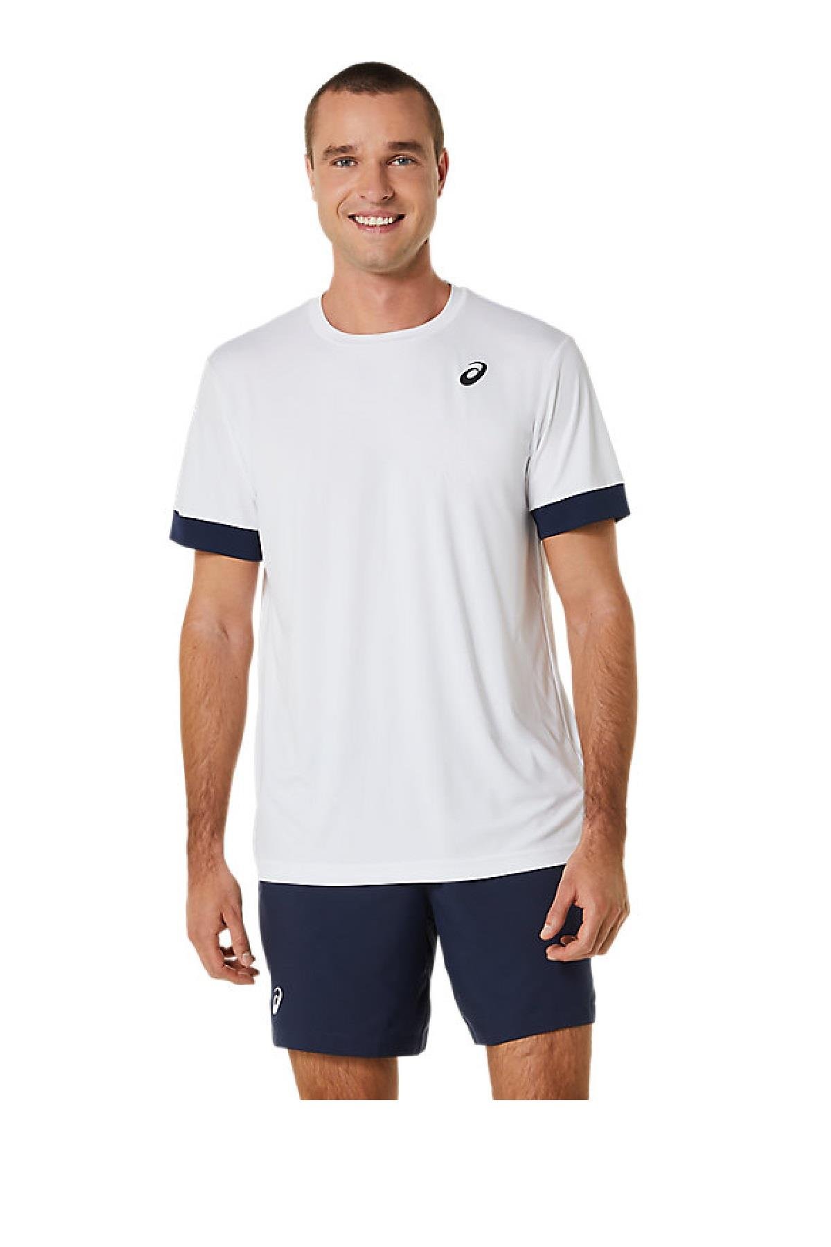 Asics Asics Court SS Top Erkek Beyaz Tenis Tişört