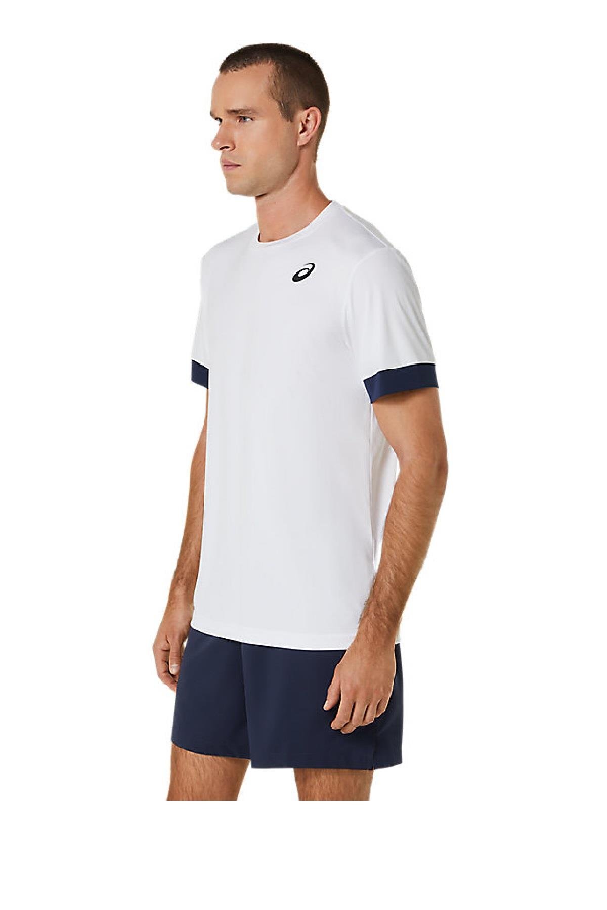 Asics Asics Court SS Top Erkek Beyaz Tenis Tişört