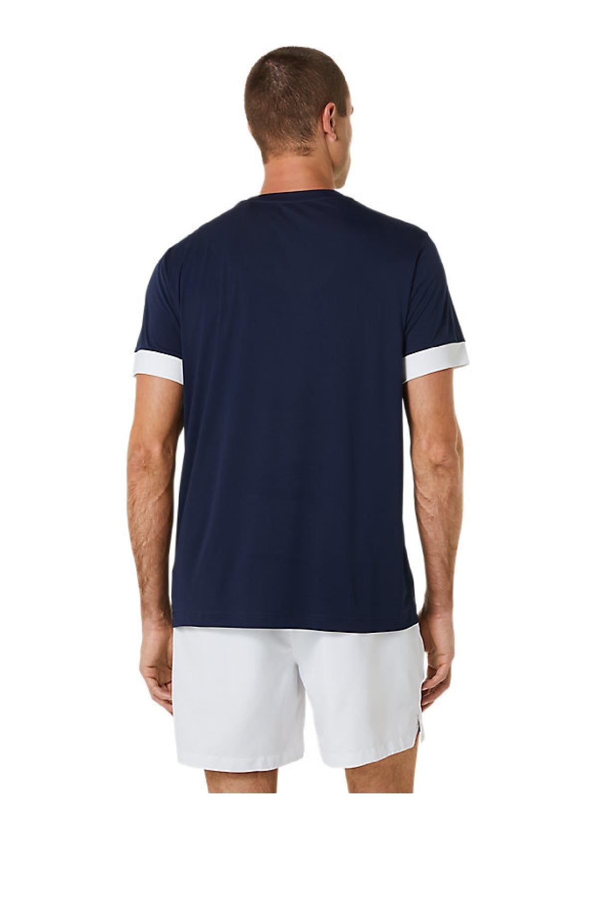 Asics Asics Court SS Top Erkek Lacivert Tenis Tişört