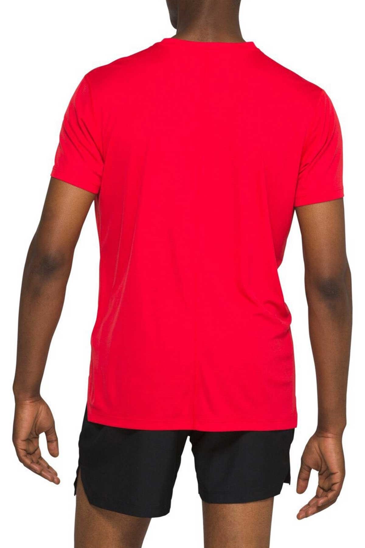 Asics & Onitsuka Tiger Asics Silver SS Top Kırmızı Erkek Tenis Tişört