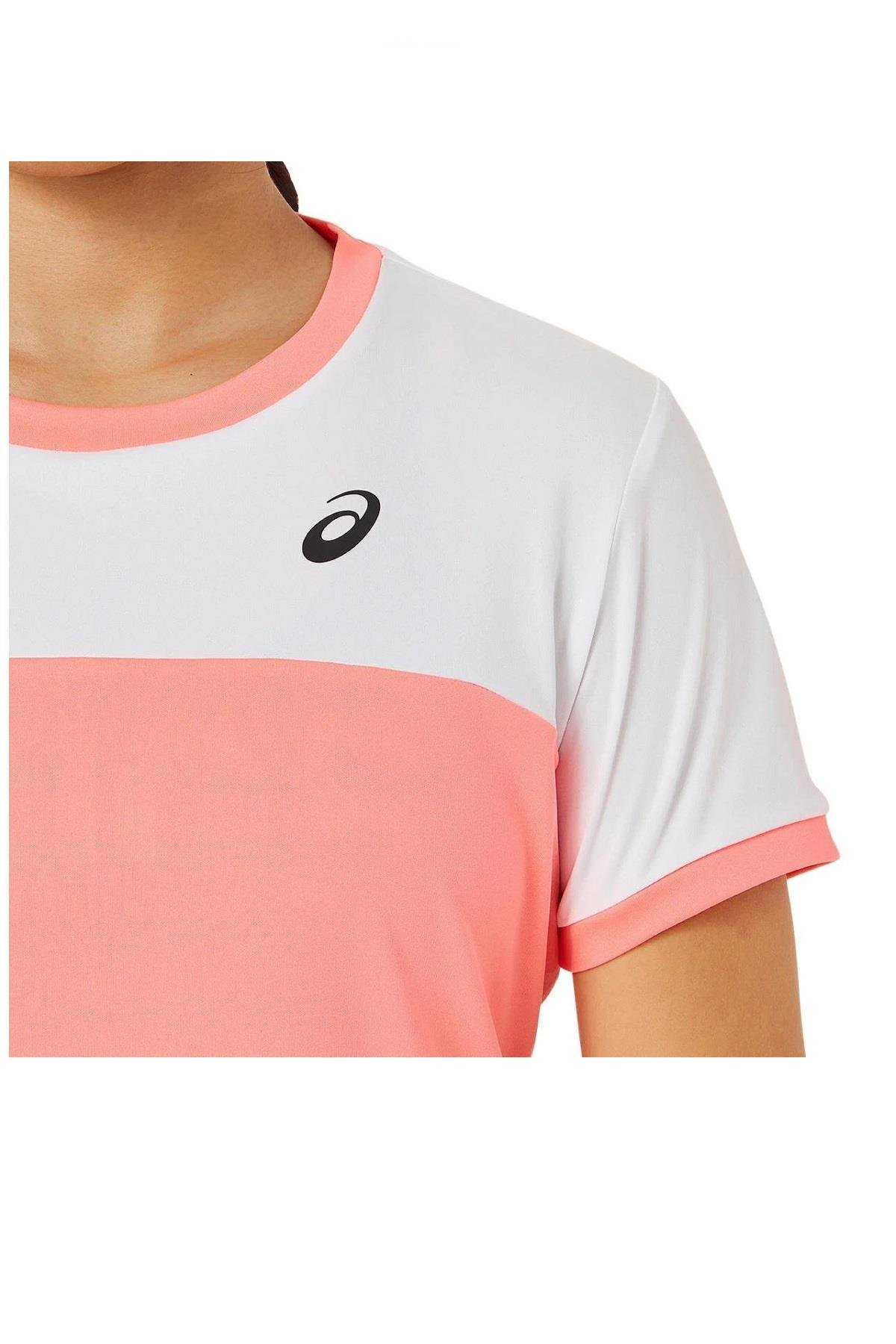 Asics Asics SS Top Kız Çocuk Pembe Tenis Tişört